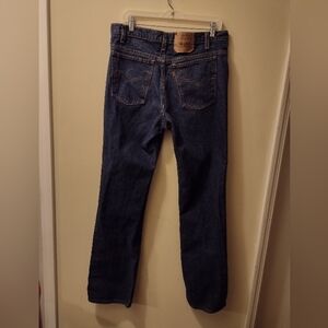 VTG 90's Levi's 517 Orange Tab Blue Jeans Men's 34X34 Boot Cut Made in The USA